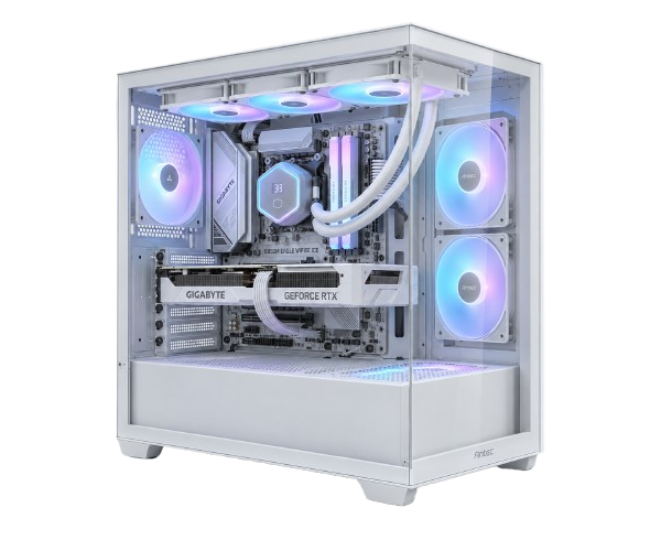 מחשב גיימינג עלית BC Master 7 White ICE · Ryzen 5 7500X3D + RTX 5060 White